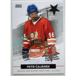 2022 Goal Cards Rozlučka Jardy Bednáře a Marka Tomici #24 Petr Čajánek Expo Gold 1of3