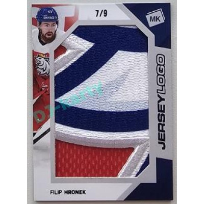 2023 MK reprezentace #JL-06 Filip Hronek Jersey Logo Memorabilia 7/9