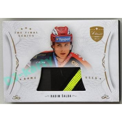 2021/22 OFS The Final Series Radim Šalda #STI-SAR Game Used Stick Gold PROMO