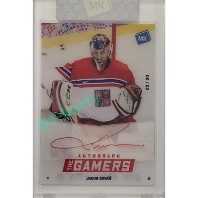 2023 MK The Gamers Extended #TG-JK Jakub Kovář Legends autographs RED 03/20