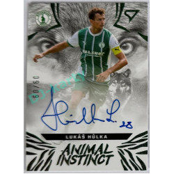 2024/25 Sportzoo Chance Liga 1. série #AIS-LH Lukáš Hůlka Animal Instinct Green Auto 60/60