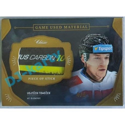 2020/21 OFS 1.série Vojtěch Tomeček #GUM-VTO 4/5 Game Used Material Black Cut