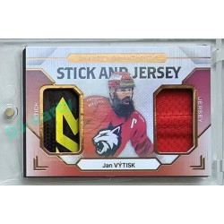 2023/24 Goal cards Chance Liga 2. série #SJ-12 Jan Výtisk Game Used Material Jersey&Stick 15/20