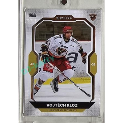 2023/24 Goal cards Chance Liga 1. série #048 Vojtěch Kloz Gold 1of20