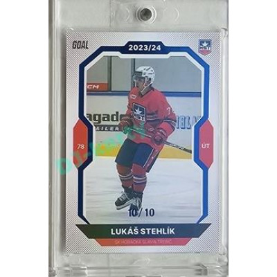2023/24 Goal cards Chance Liga 2. série #241 Lukáš Stehlík Blue 10/10
