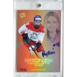 2023 MK reprezentace #BM-20 Michaela Pejzlová Bronze Medalists Women 2022 Autograph 17/25