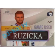 2020 MK reprezentace Martin Růžička #12 1/1 Game Used Memorabilia Nameplate