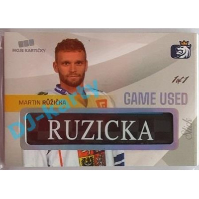 2020 MK reprezentace Martin Růžička #12 1/1 Game Used Memorabilia Nameplate