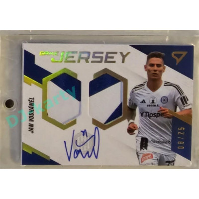 2023/24 Sportzoo Fortuna Liga 1. série #GJS-JV Jan Vodháněl Game Jersey Auto 08/25