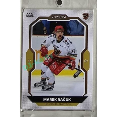 2023/24 Goal cards Chance Liga 1. série #054 Marek Račuk Gold 1of20
