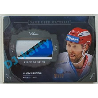 2020/21 OFS 2. série Vladimír Růžička #GUM-VRŮ 31/77 Game Used Material