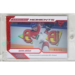 2024 Sportzoo Hokejové ČESKO #SM-03 David Jiříček Special Moments Limited 03/15
