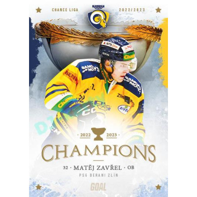 2023 Goal Cards Zlín Champions #04 Matěj Zavřel