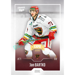 2022/23 Goal Cards Chance Liga Update #429 Jan Bartko Expo Ostrava GOLD 1of2