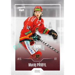 2022/23 Goal Cards Chance Liga Update #430 Matěj Přibyl Expo Ostrava SILVER 1of2