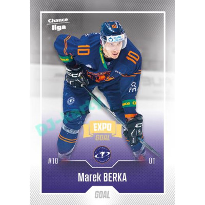 2022/23 Goal Cards Chance Liga Update #439 Marek Berka Expo Ostrava GOLD 1of2