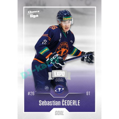 2022/23 Goal Cards Chance Liga Update #440 Sebastian Čederle Expo Ostrava SILVER 1of2