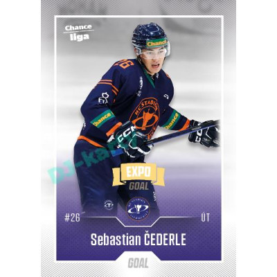 2022/23 Goal Cards Chance Liga Update #440 Sebastian Čederle Expo Ostrava GOLD 1of2