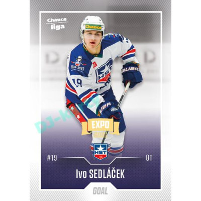2022/23 Goal Cards Chance Liga Update #443 Ivo Sedláček Expo Ostrava GOLD 1of2