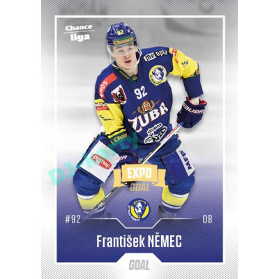 2022/23 Goal Cards Chance Liga Update #445 František Němec Expo Ostrava GOLD 1of2