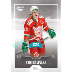 2022/23 Goal Cards Chance Liga Update #449 Karel Křepelka Expo Blue