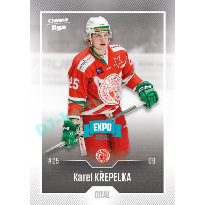 2022/23 Goal Cards Chance Liga Update #449 Karel Křepelka Expo Blue