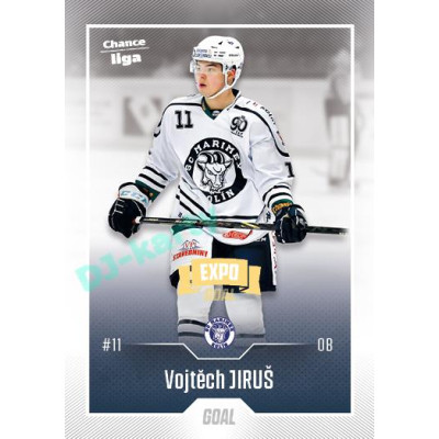 2022/23 Goal Cards Chance Liga Update #458 Vojtěch Jiruš Expo Ostrava GOLD 1of2