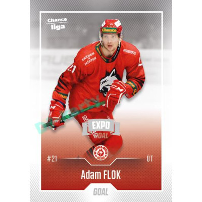 2022/23 Goal Cards Chance Liga Update #467 Adam Flok Expo Ostrava SILVER 1of2