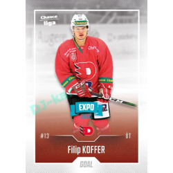 2022/23 Goal Cards Chance Liga Update #477 Filip Koffer Expo Blue