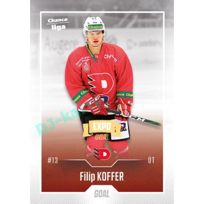 2022/23 Goal Cards Chance Liga Update #477 Filip Koffer Expo Ostrava GOLD 1of2