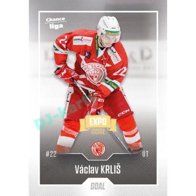 2022/23 Goal Cards Chance Liga Update #451 Václav Krliš Expo Ostrava GOLD 1of2