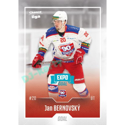 2022/23 Goal Cards Chance Liga Update #486 Jan Bernovský Expo Blue