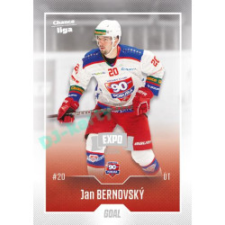 2022/23 Goal Cards Chance Liga Update #486 Jan Bernovský Expo Ostrava SILVER 1of2