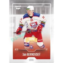 2022/23 Goal Cards Chance Liga Update #486 Jan Bernovský Expo Ostrava GOLD 1of2