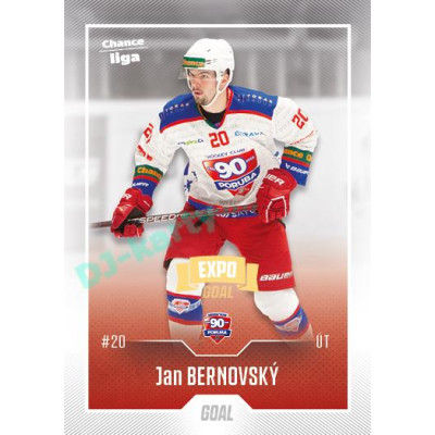 2022/23 Goal Cards Chance Liga Update #486 Jan Bernovský Expo Ostrava GOLD 1of2