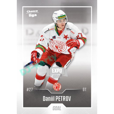 2022/23 Goal Cards Chance Liga Update #452 Daniil Petrov Expo Ostrava SILVER 1of2
