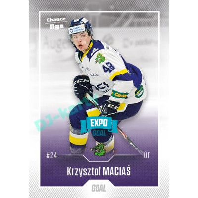 2022/23 Goal Cards Chance Liga Update #489 Krzysztof Macia Expo Blue