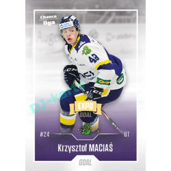 2022/23 Goal Cards Chance Liga Update #489 Krzysztof Macia Expo Ostrava GOLD 1of2