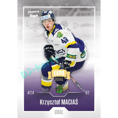 2022/23 Goal Cards Chance Liga Update #489 Krzysztof Macia Expo Ostrava GOLD 1of2