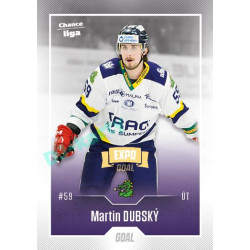 2022/23 Goal Cards Chance Liga Update #491 Martin Dubský Expo Ostrava GOLD 1of2