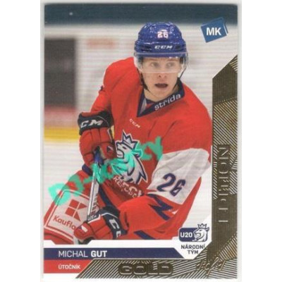 2021/22 MK reprezentace #066 Michal Gut U20 Gold 1/1
