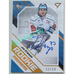 2021/22 Sportzoo TIPSPORT ELH 2. série #RP-12 Jan Štibingr Rookie Premiere Auto 33/49