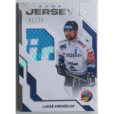2022/23 Sportzoo ELH 2. série #GJ-KR Lukáš Krenželok Game Jersey 82/99