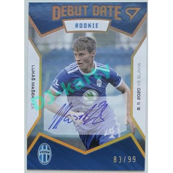 2021/22 Sportzoo Fortuna Liga 2. série #DR13 Lukáš Mašek DEBUT DATE ROOKIE AUTO 70/99