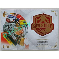 2021/22 Legendary Cards SAVES HELP MEMORABILIA SERIES #SH-008 Dominik Furch Red xx/50