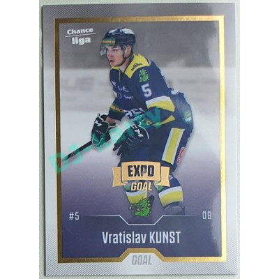 2022/23 Goal Cards Chance Liga 1. série #175 Vratislav Kunst Expo Pardubice Gold 1 of 3