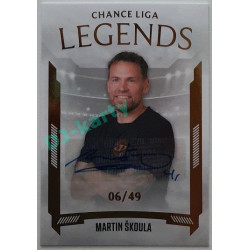 2022/23 Goal Cards Chance Liga 1. série #LL-9 Martin Škoula Legends Autograph 06/49