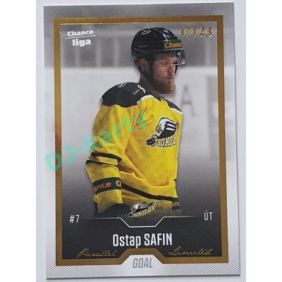 2022/23 Goal Cards Chance Liga 1. série #037 Ostap Safin Gold 17/23