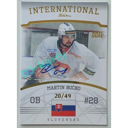 2022/23 Goal Cards Chance Liga 2. série #11 Martin Bučko International Team Autograph xx/49