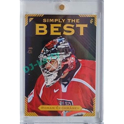 2023 Legendary Cards Simply the Best #25 Roman Čechmánek Neon Rainbow 1/9